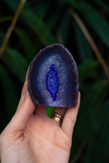 Purpe Agate Cave with Druzy